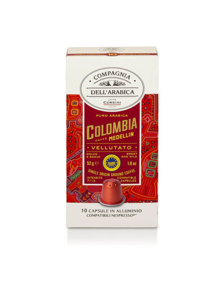 Capsule compatibili Nespresso Alluminio Colombia 10x10cps - CAFFÈ CORSINI (SCAD:7/25)