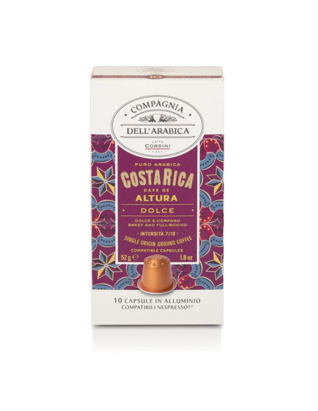 Capsule compatibili Nespresso Alluminio Costarica 10x10cps - CAFFÈ CORSINI (SCAD:10/25)