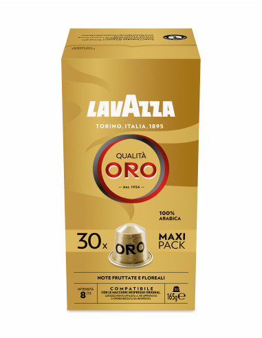 LAVAZZA - Nespresso - Caffè - Qualità Oro Alluminio - 30x8