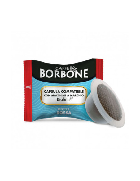 100 Capsule selezione Rossa compatibili Bialetti - Borbone