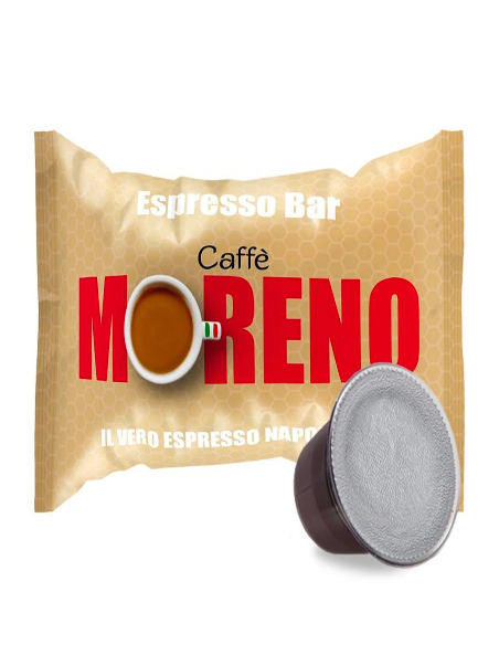 80 dosettes de café Moreno, mélange Espresso, compatibles avec Lavazza Firma