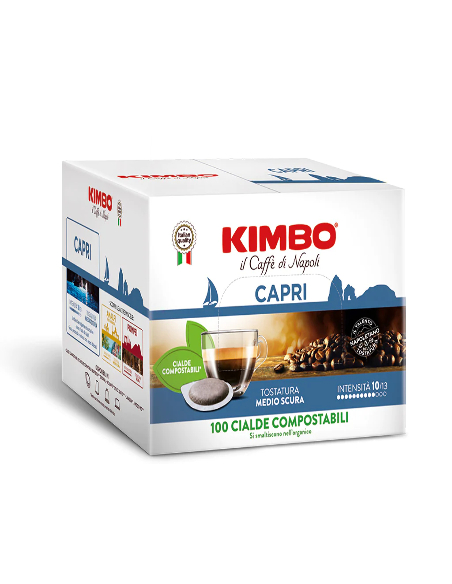 50 dosettes ESE 44 mm de café Kimbo Mélange Capri