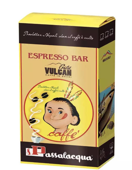 500 g de café en grains Passalacqua, mélange Gold Vulcan