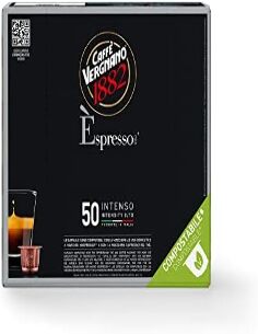 50 Capsule Compostabili Vergnano E'spresso Intenso comp....