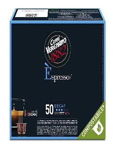50 gélules compostables Vergnano E'spresso Dek comp....