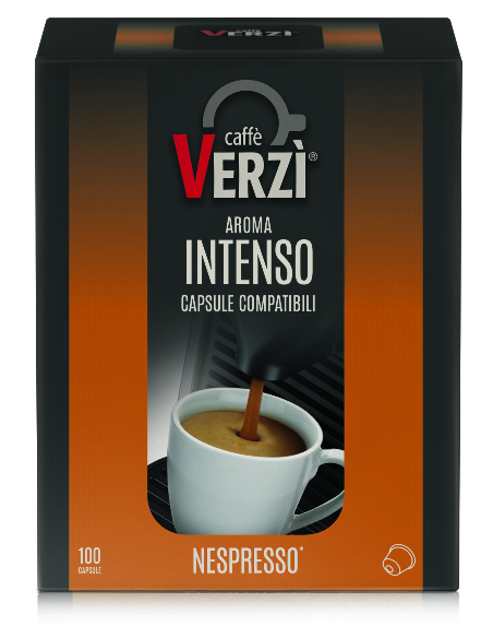 Café Verzì 100 capsules INTENSO compatibles NESPRESSO