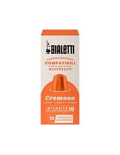 10 capsule Bialetti Cremoso in alluminio compatibili...