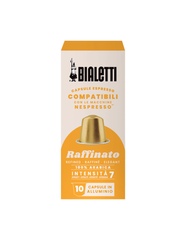 10 capsule Bialetti Raffinato in alluminio...