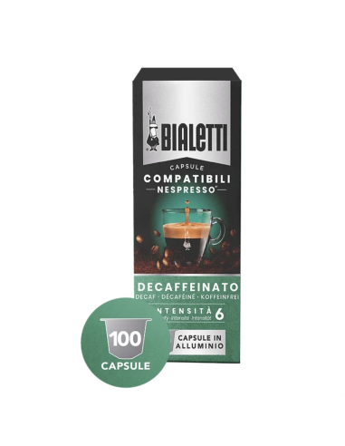 100 capsule Bialetti Deca in alluminio...