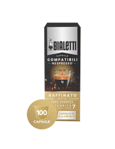 100 capsule Bialetti Raffinato alluminio compatibili...