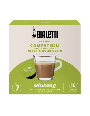 16 capsule Bialetti Ginseng compatibili Dolce...