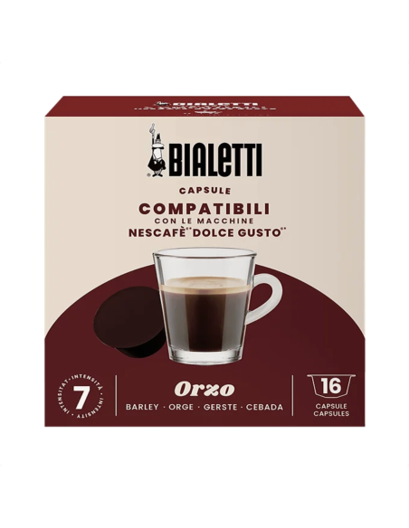 16 capsule Bialetti Orzo compatibili Dolce Gusto