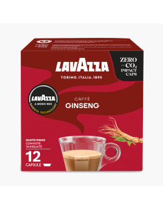 12 x 10 dosettes de café Lavazza au ginseng compatibles A...
