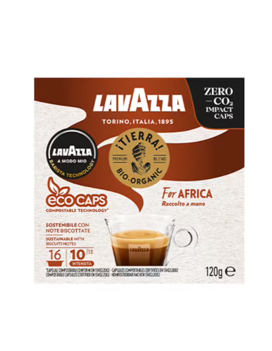 16 x 16 dosettes de café Lavazza Tierra Africa...
