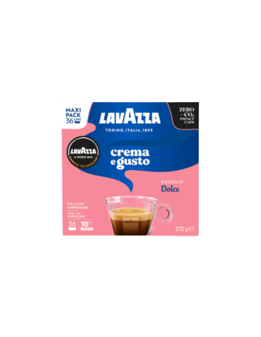 36 gélules Lavazza Crème et saveur sucrée A...