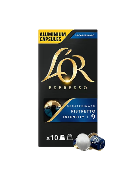 100 dosettes en aluminium « Ristretto » décaféiné L'Or compatibles  [0,20 € / dosette]