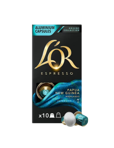 100 capsules en aluminium L'Or Papouasie-Nouvelle-Guinée...