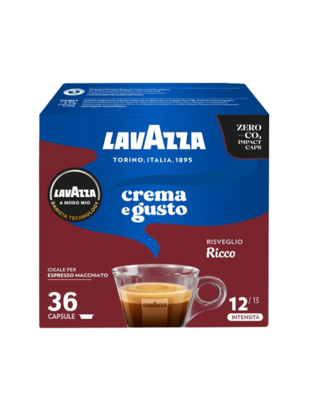 36 X 10 Capsule Lavazza A Modo Mio Qualità Crema e Gusto Ricco [0,13€/capsula]