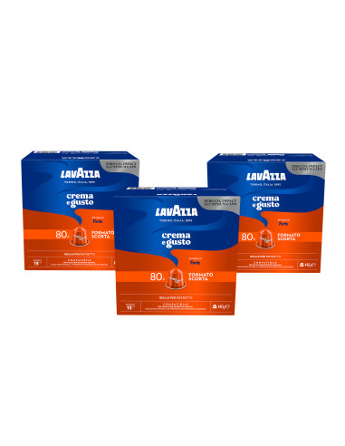 80x3 caps Alluminio Lavazza Crema e Gusto Forte...