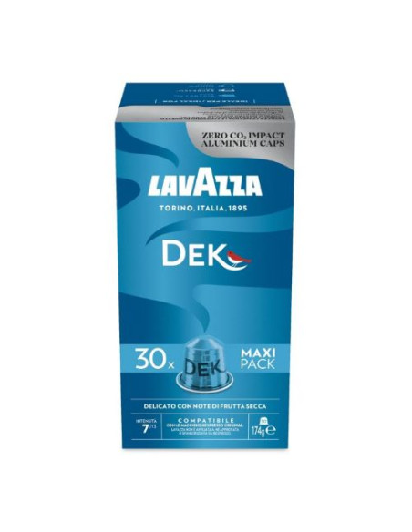30 x 8 gélules en aluminium Lavazza Espresso Dek comp. Nespresso