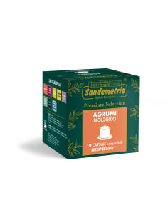 10 Capsule Sandemetrio Infuso Gusto Agrumi Compatibili...