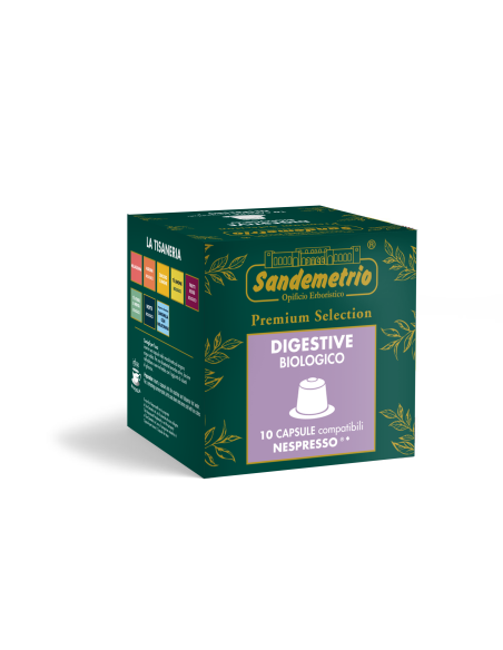 10 gélules Sandemetrio de tisane digestive compatibles avec Nespresso