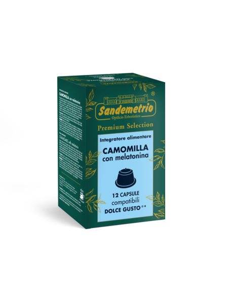 12 gélules Sandemetrio Camomille à la mélatonine Dolce Gusto