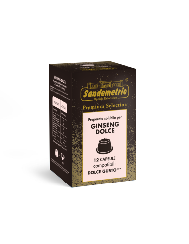 12 gélules Sandemetrio de ginseng doux Dolce Gusto
