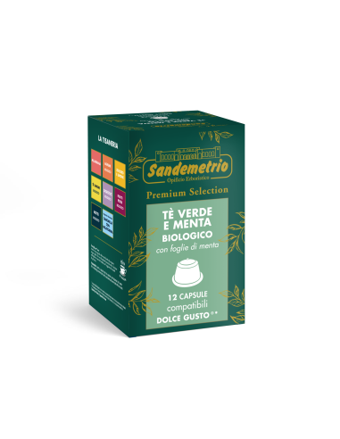 12 gélules Sandemetrio Thé vert et menthe...
