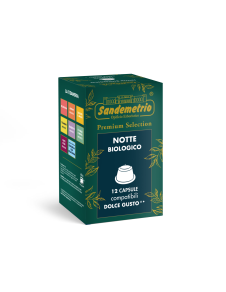 12 gélules Sandemetrio Tisane de nuit compatibles avec Dolce Gusto