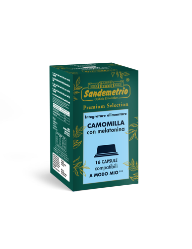 16 Capsule Sandemetrio Camomilla con Melatonina...