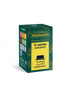 16 Capsule Sandemetrio Tè al Limone Compatibili A Modo...