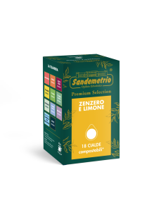 18 dosettes Sandemetrio Infusion au gingembre et au citron