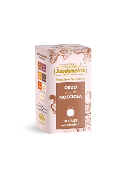18 dosettes Sandemetrio Orzo aux noisettes