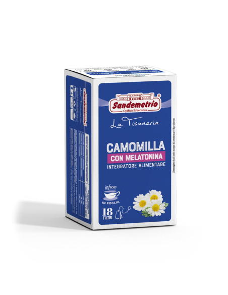 18 filtres Sandemetrio Infusion de camomille à la mélatonine
