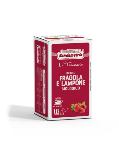 18 dosettes Sandemetrio Infusion à la fraise et...