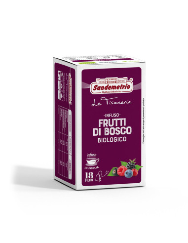 18 Filtri Sandemetrio Infuso Frutti di Bosco