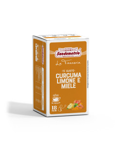 18 Filtri Sandemetrio Tè Gusto Curcuma Limone e Miele