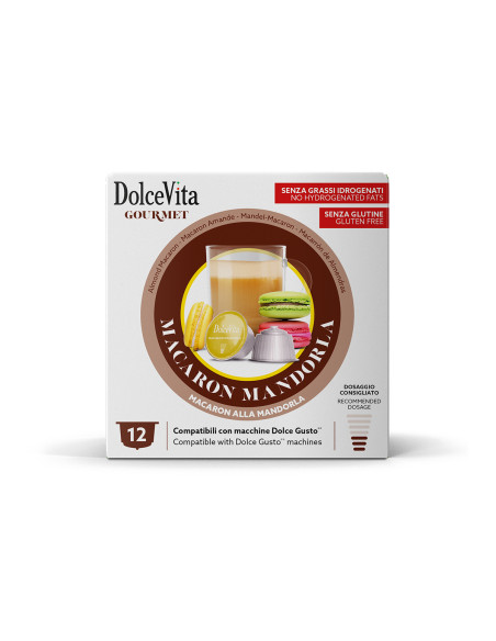 12 gélules Dolce Vita Macaron aux amandes Dolce Gusto