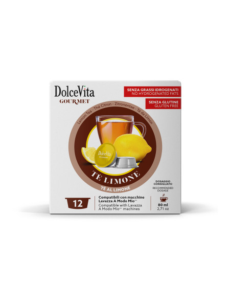 12 gélules Dolce Vita « The al Limone » compatibles avec A Modo Mio