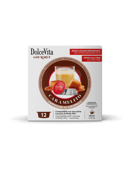 12 gélules Dolce Vita Caramelito compatibles avec A Modo Mio