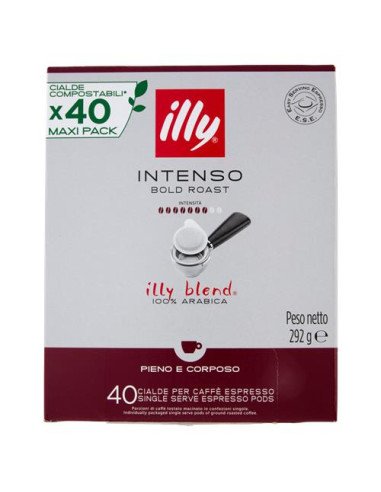 40 dosettes ESE Illy Intenso