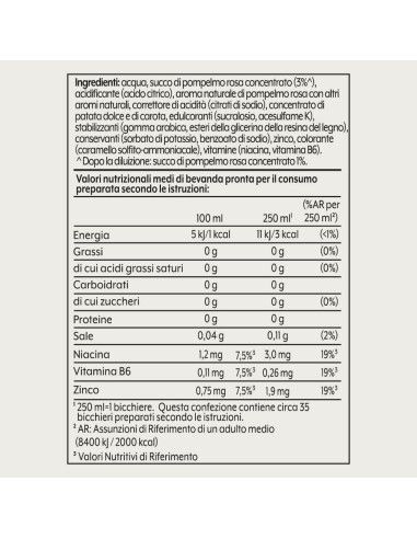 440 ml de concentré Pink Grapefruit Zero